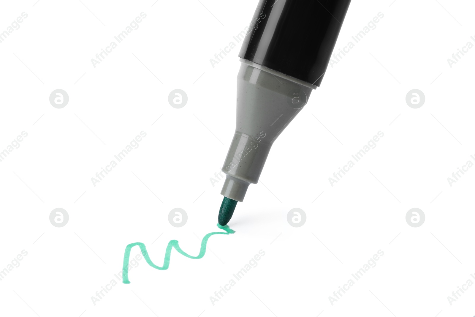 Photo of Color marker and doodle isolated on white