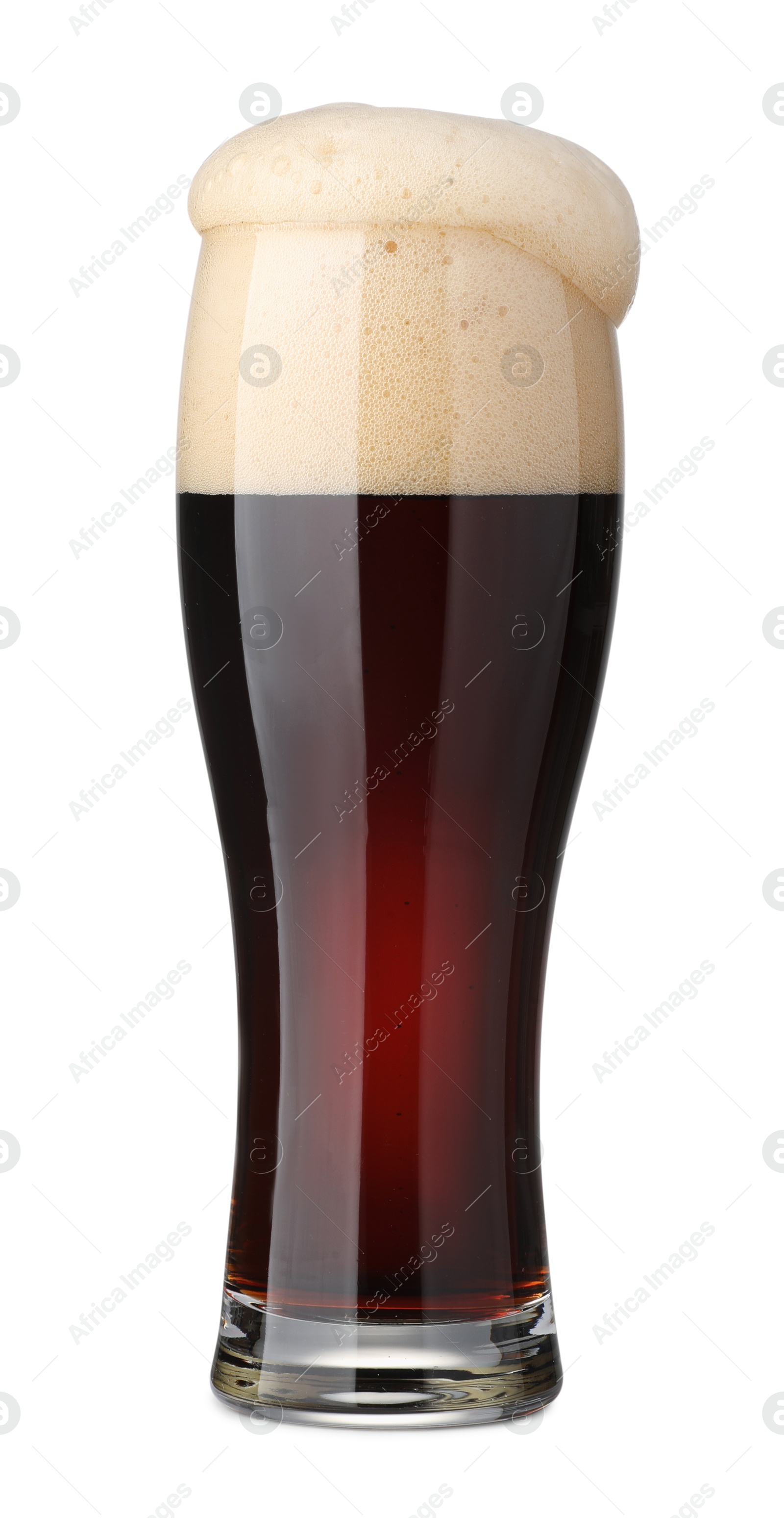 Photo of Full glass of beer isolated on white