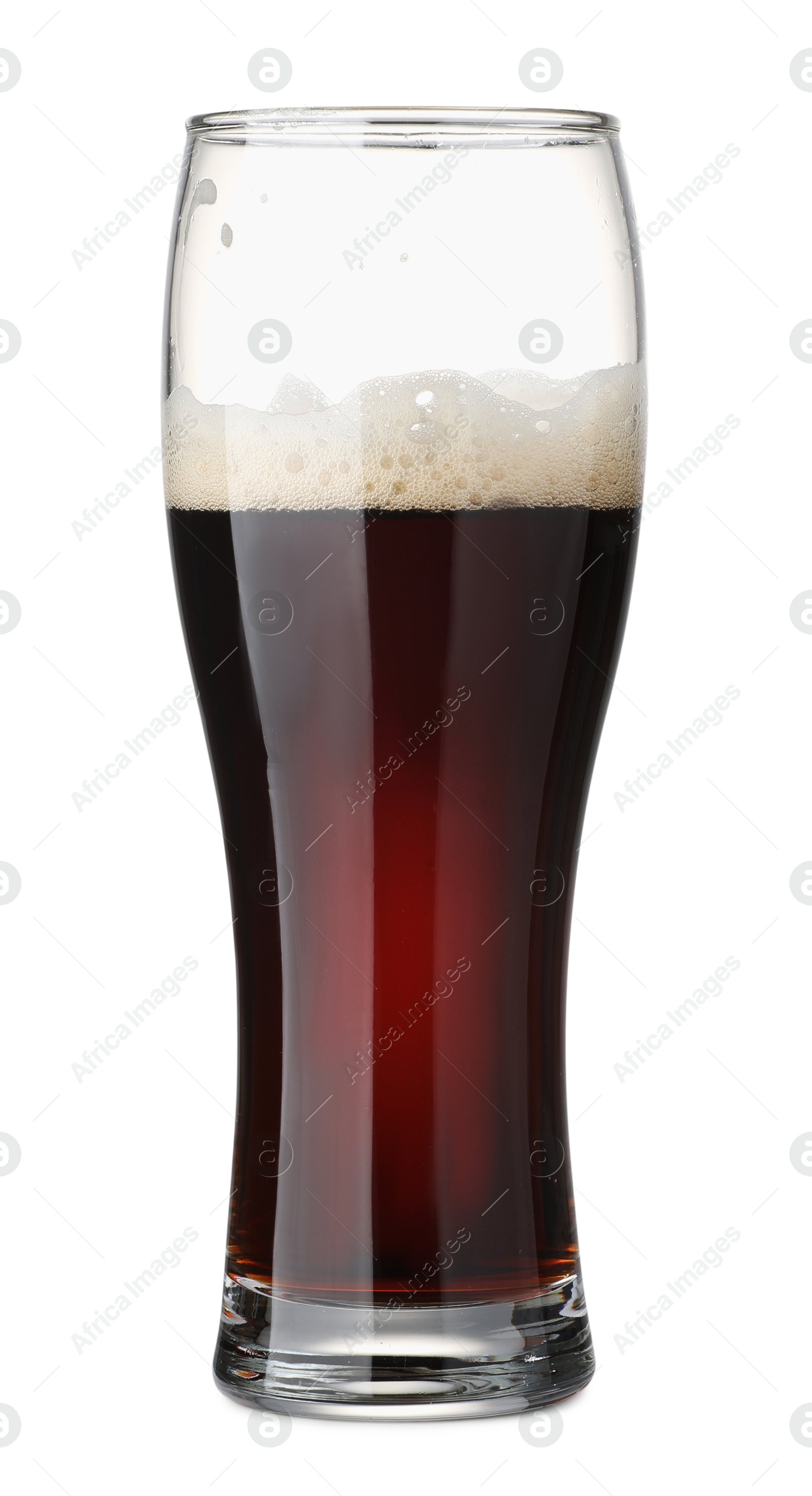 Photo of Full glass of beer isolated on white