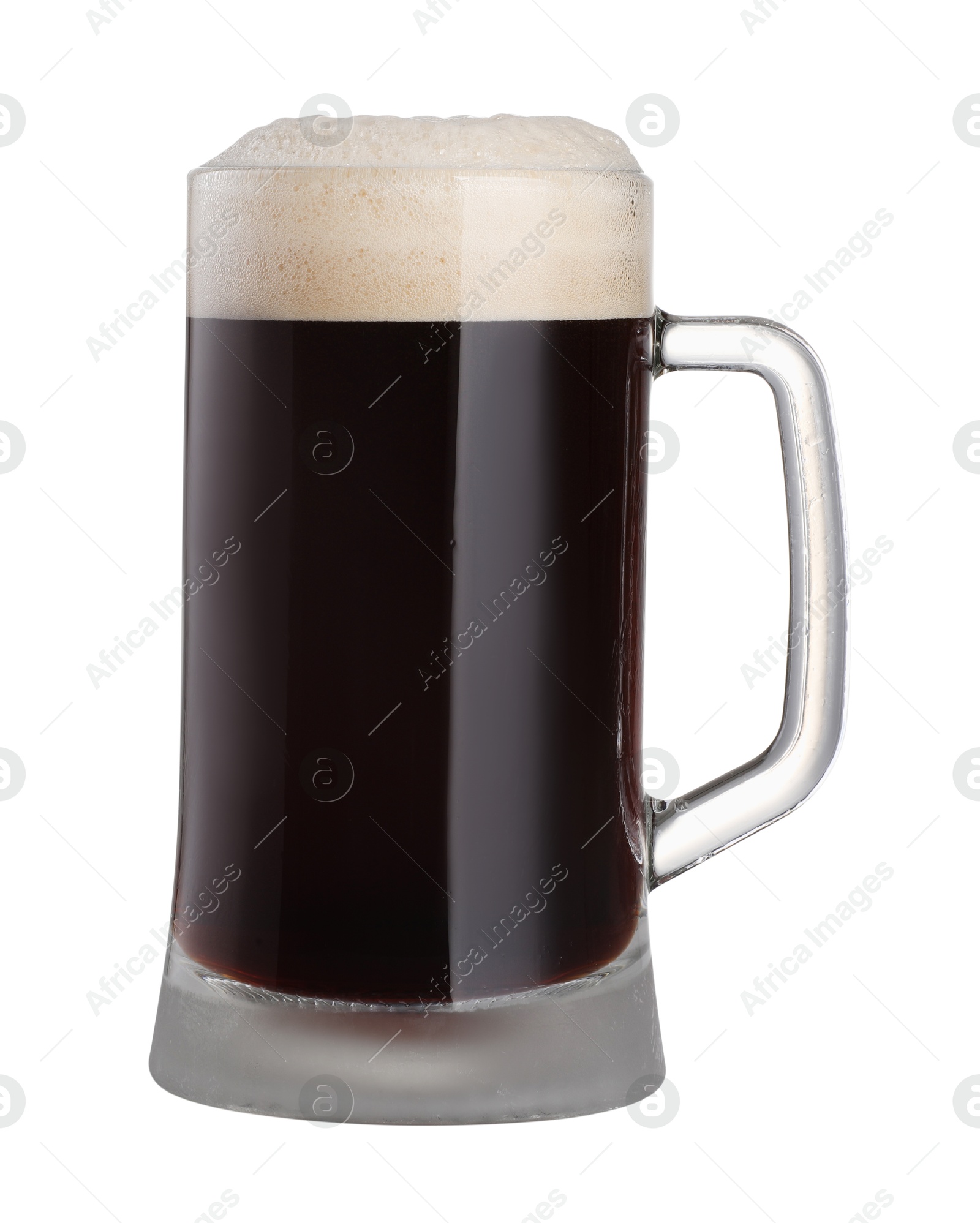 Photo of Full mug of beer isolated on white