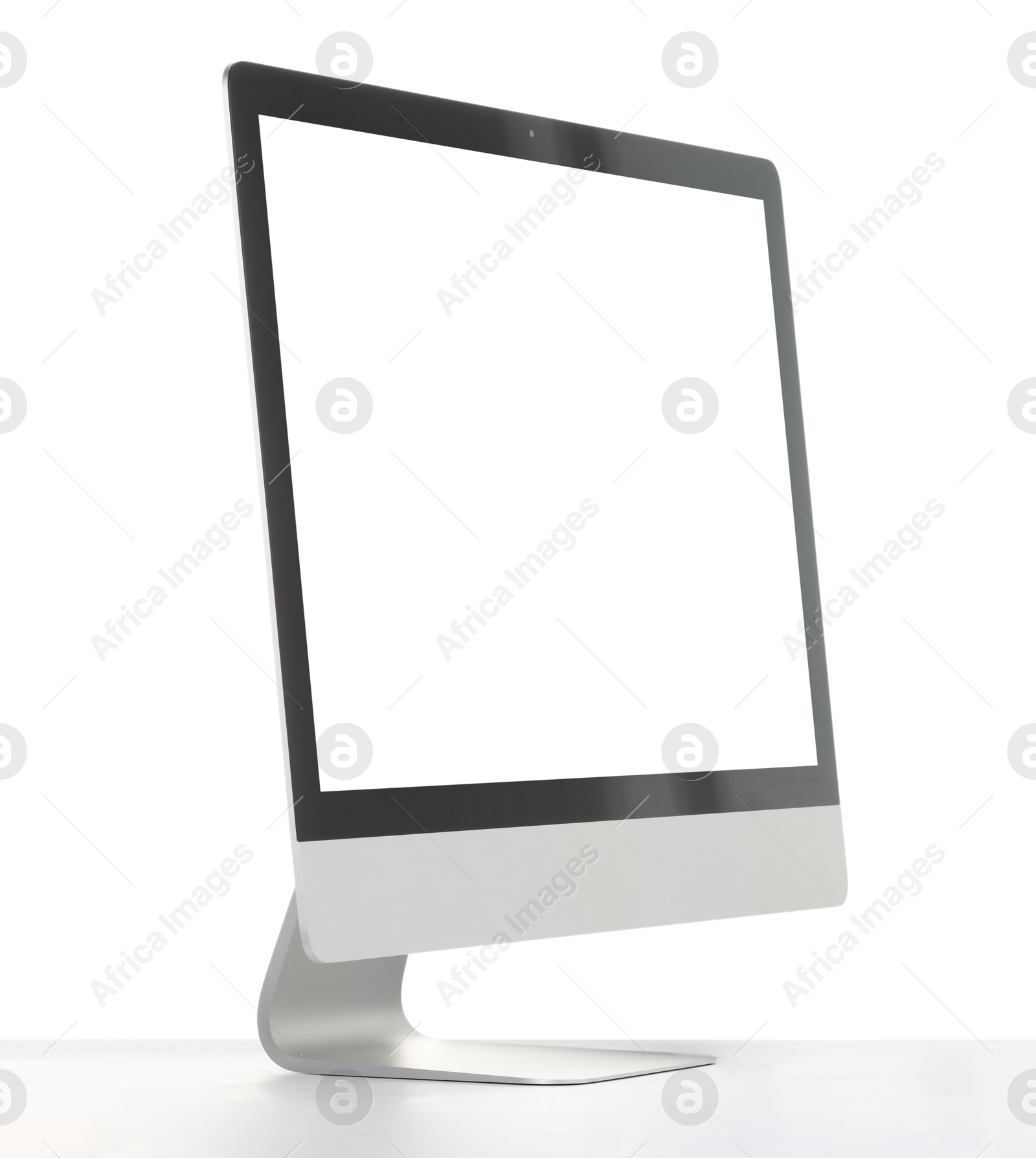 Photo of Computer monitor isolated on white. Modern technology