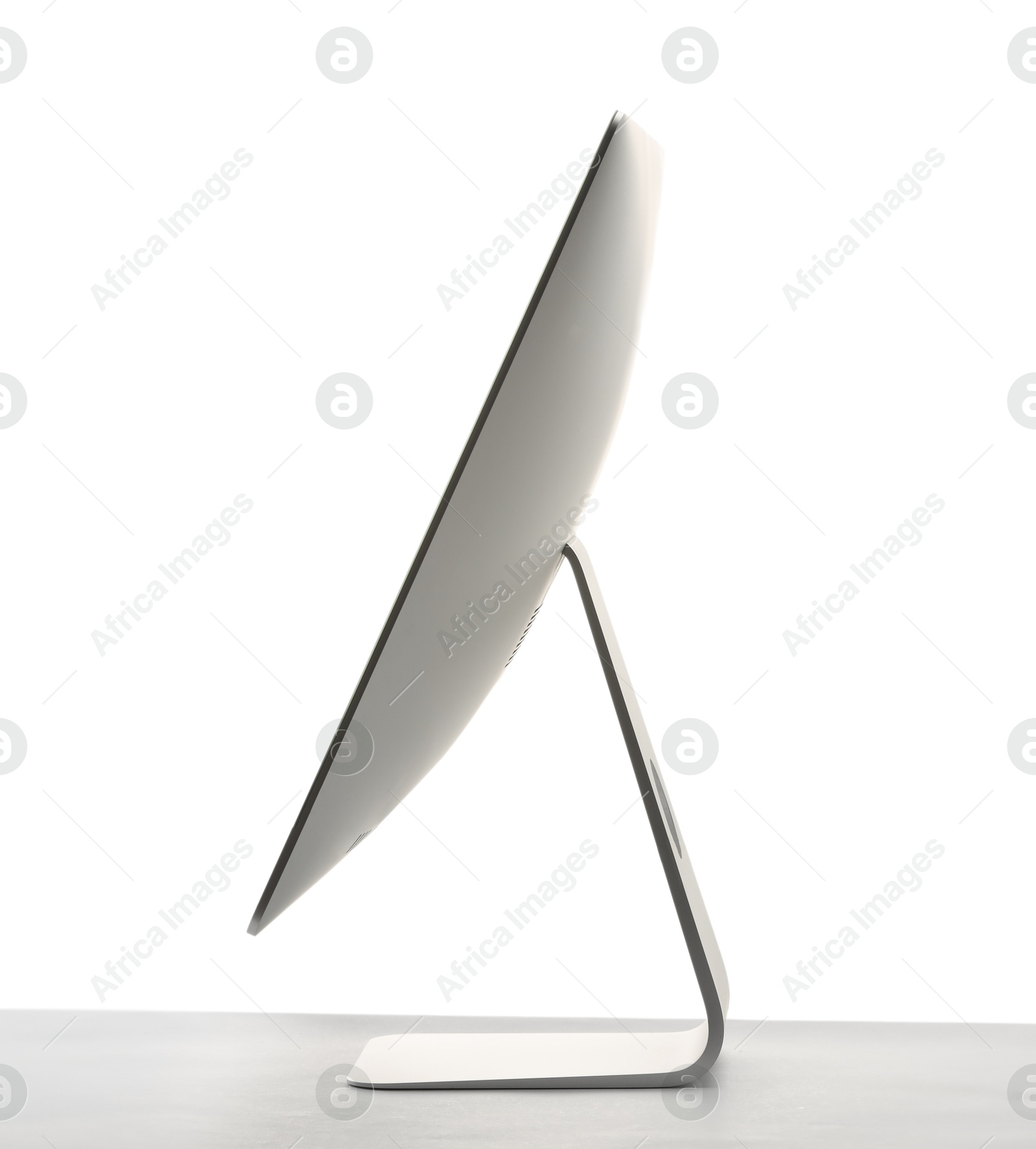 Photo of Computer monitor isolated on white. Modern technology