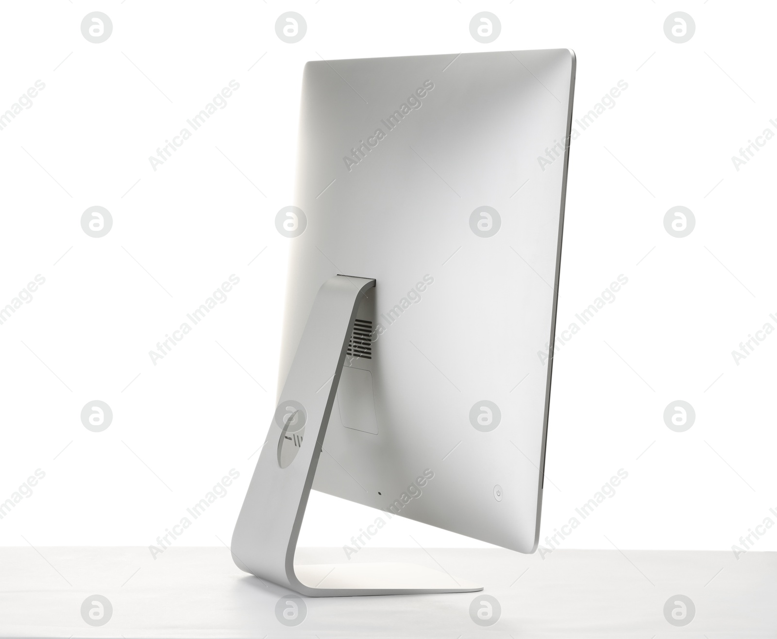 Photo of Computer monitor isolated on white. Modern technology