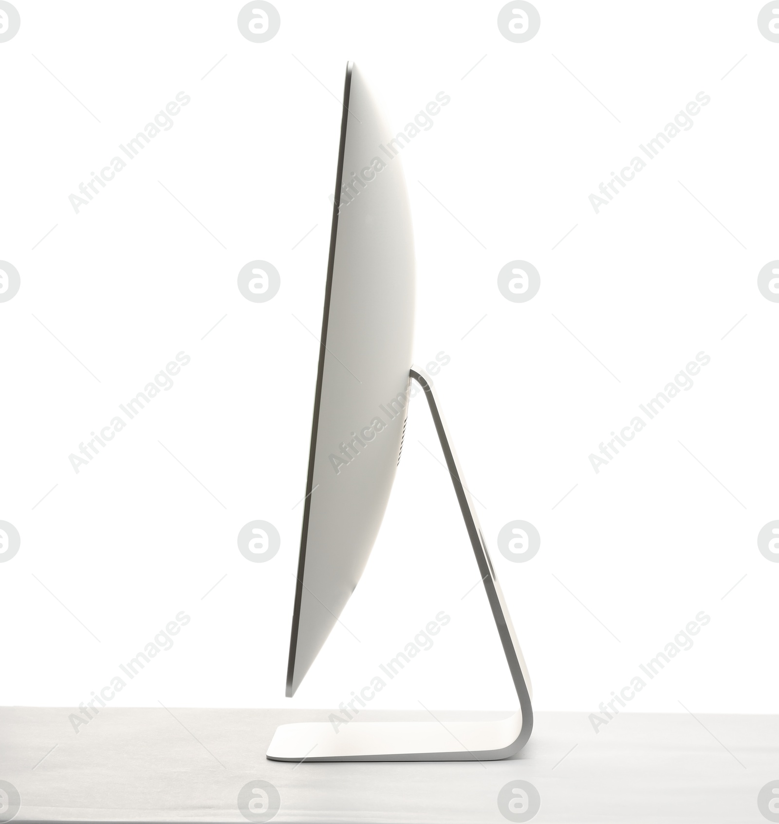 Photo of Computer monitor isolated on white. Modern technology