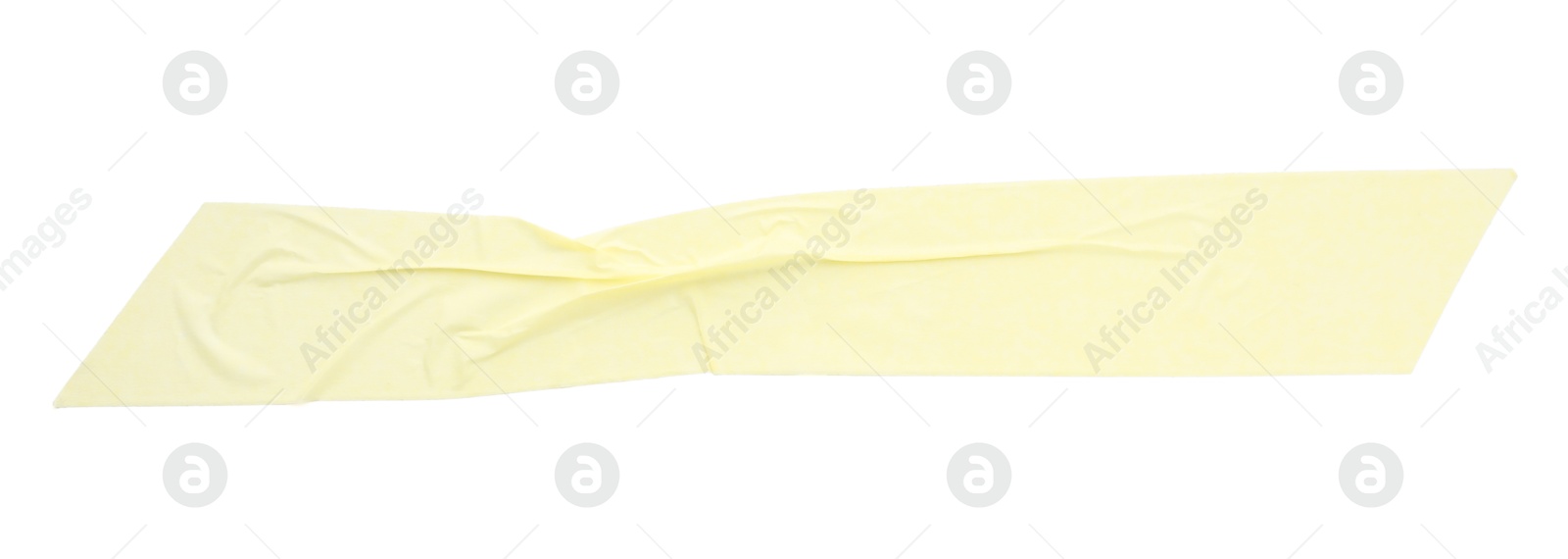 Photo of Strip of masking tape isolated on white, top view