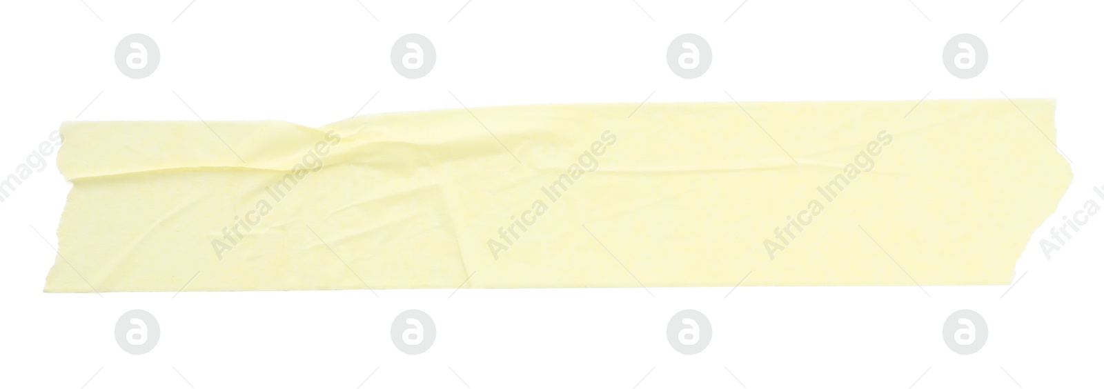 Photo of Strip of masking tape isolated on white, top view