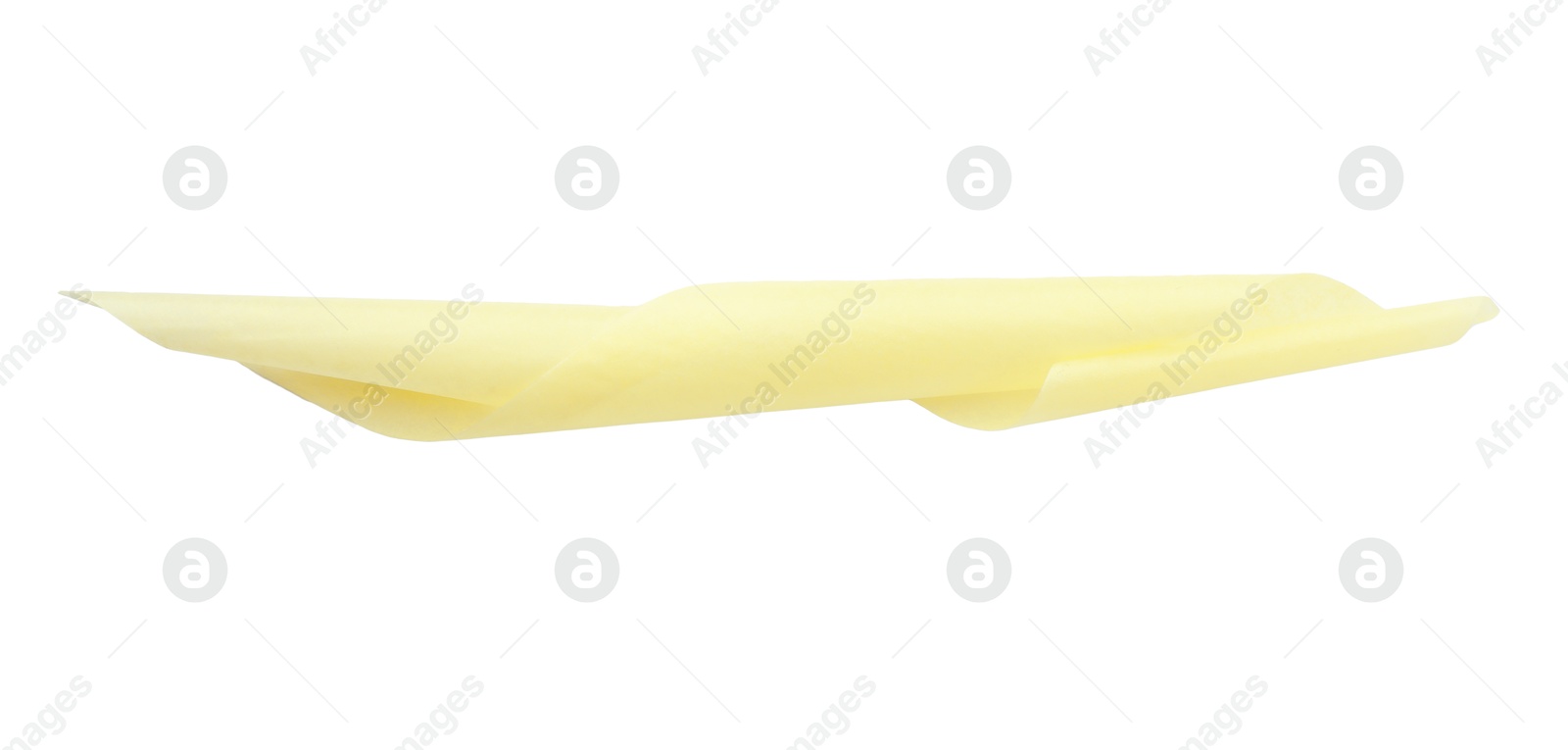 Photo of Strip of masking tape isolated on white, top view