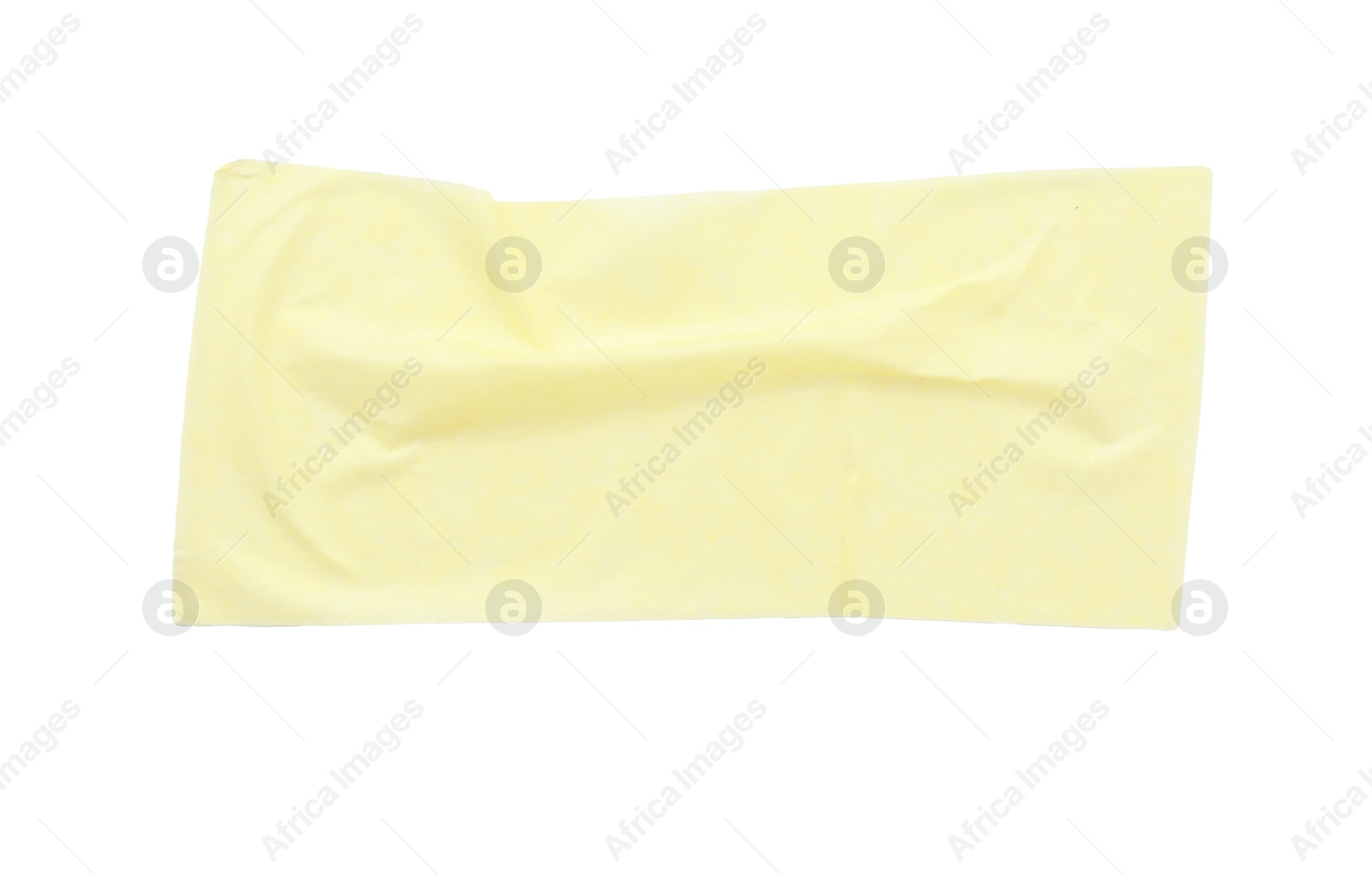 Photo of Strip of masking tape isolated on white, top view