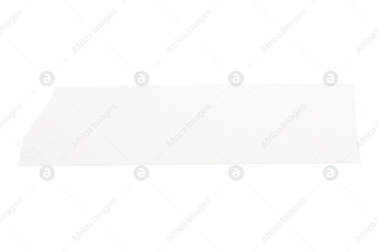 Photo of Strip of masking tape isolated on white, top view