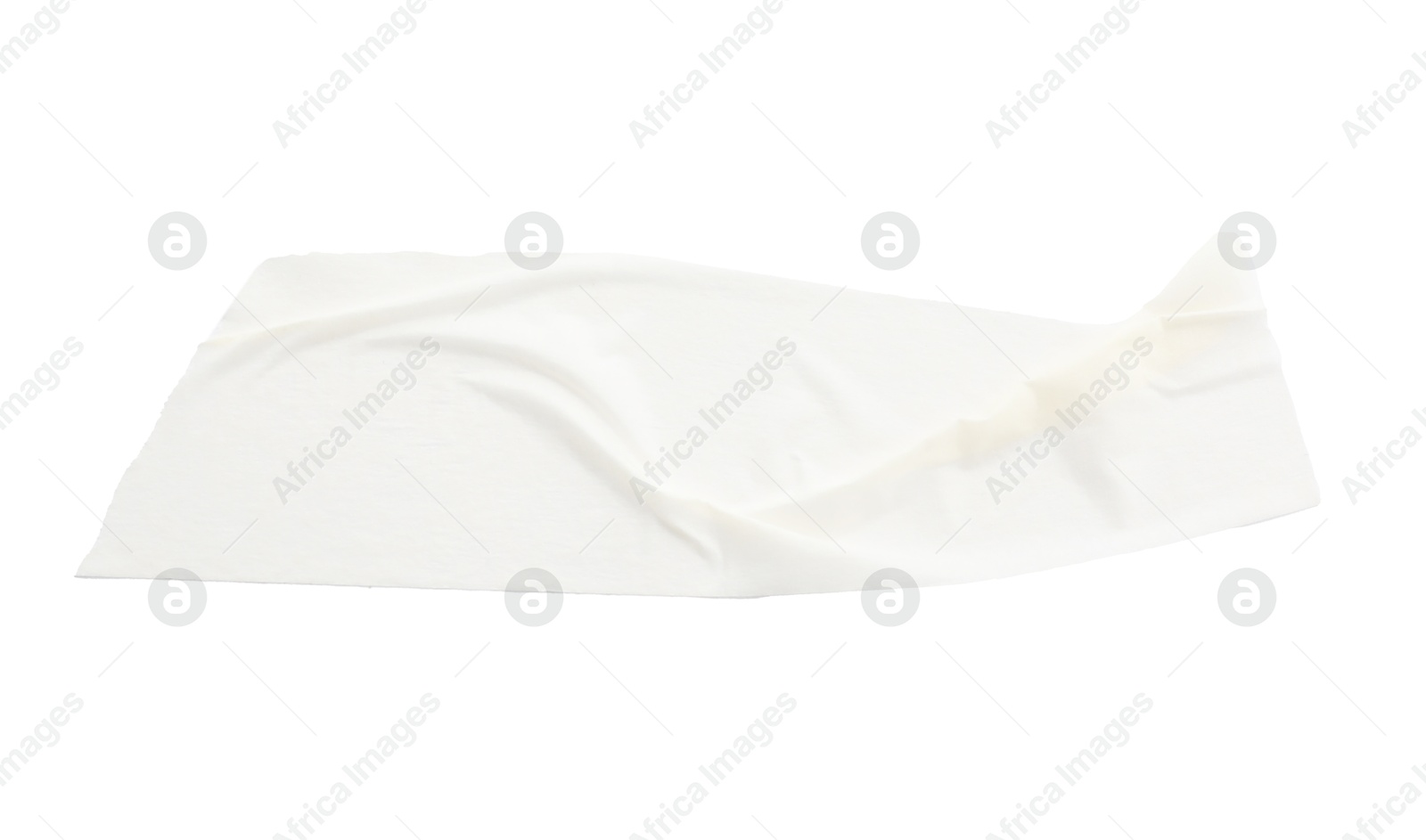 Photo of Strip of masking tape isolated on white, top view