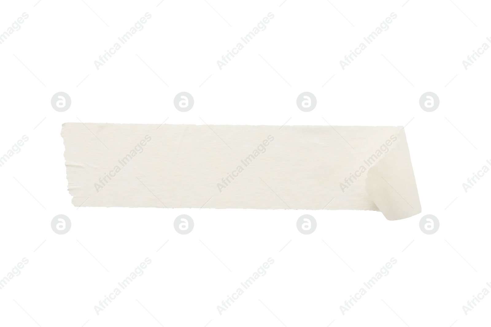 Photo of Strip of masking tape isolated on white, top view