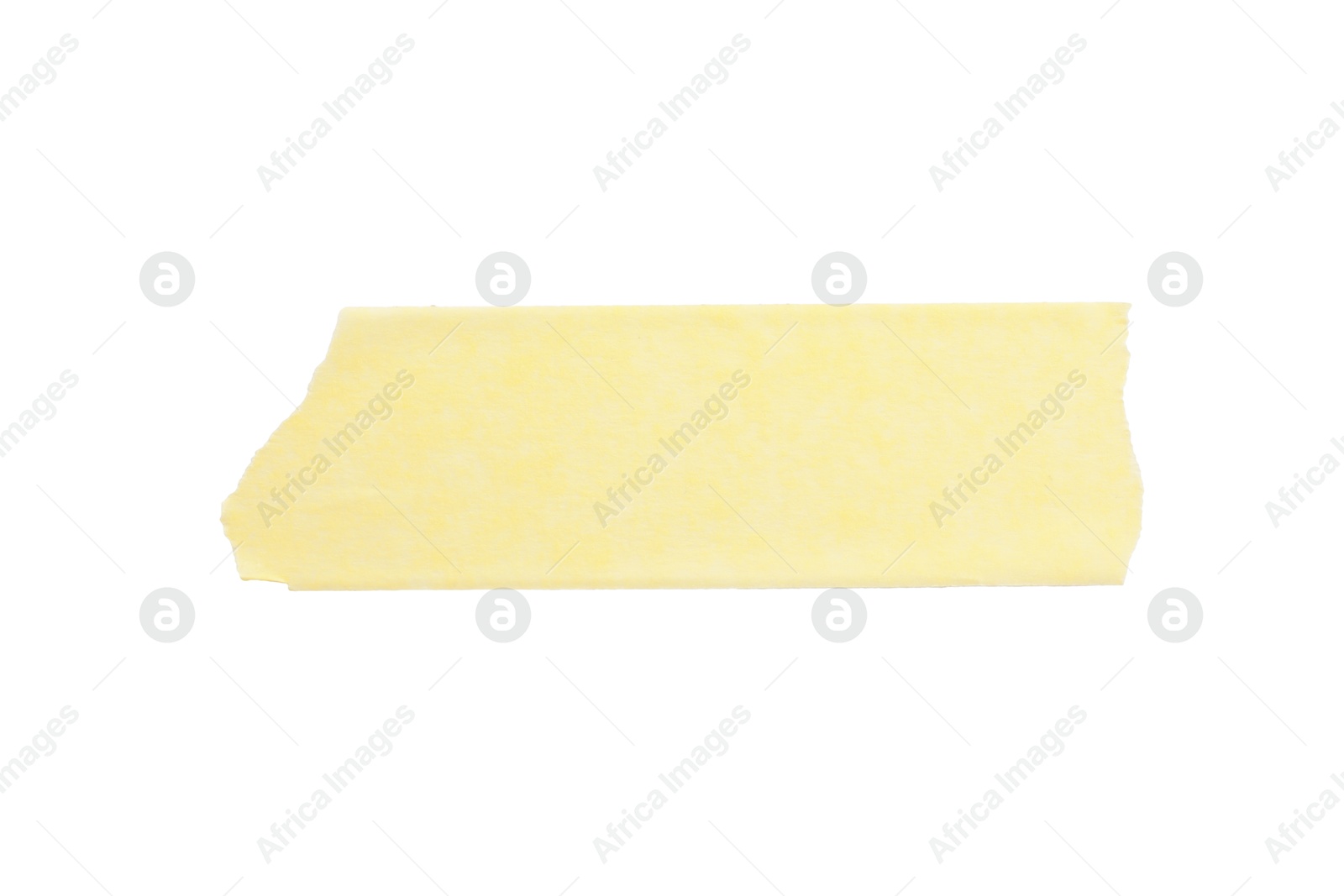 Photo of Strip of masking tape isolated on white, top view