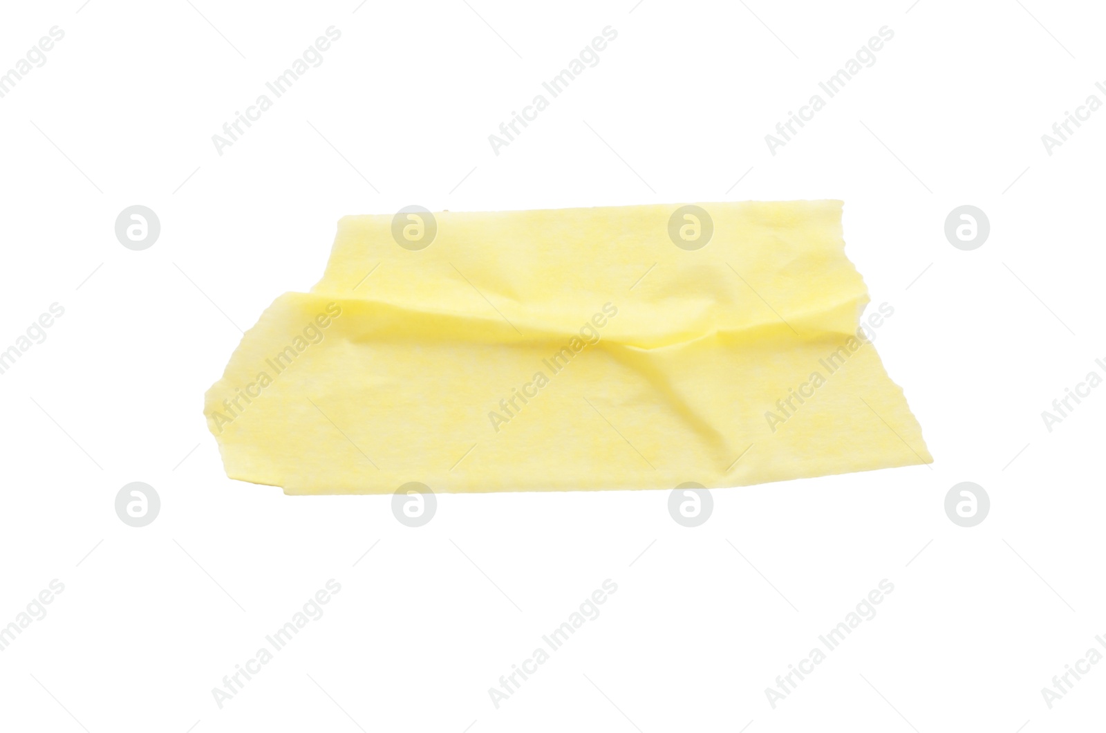 Photo of Strip of masking tape isolated on white, top view