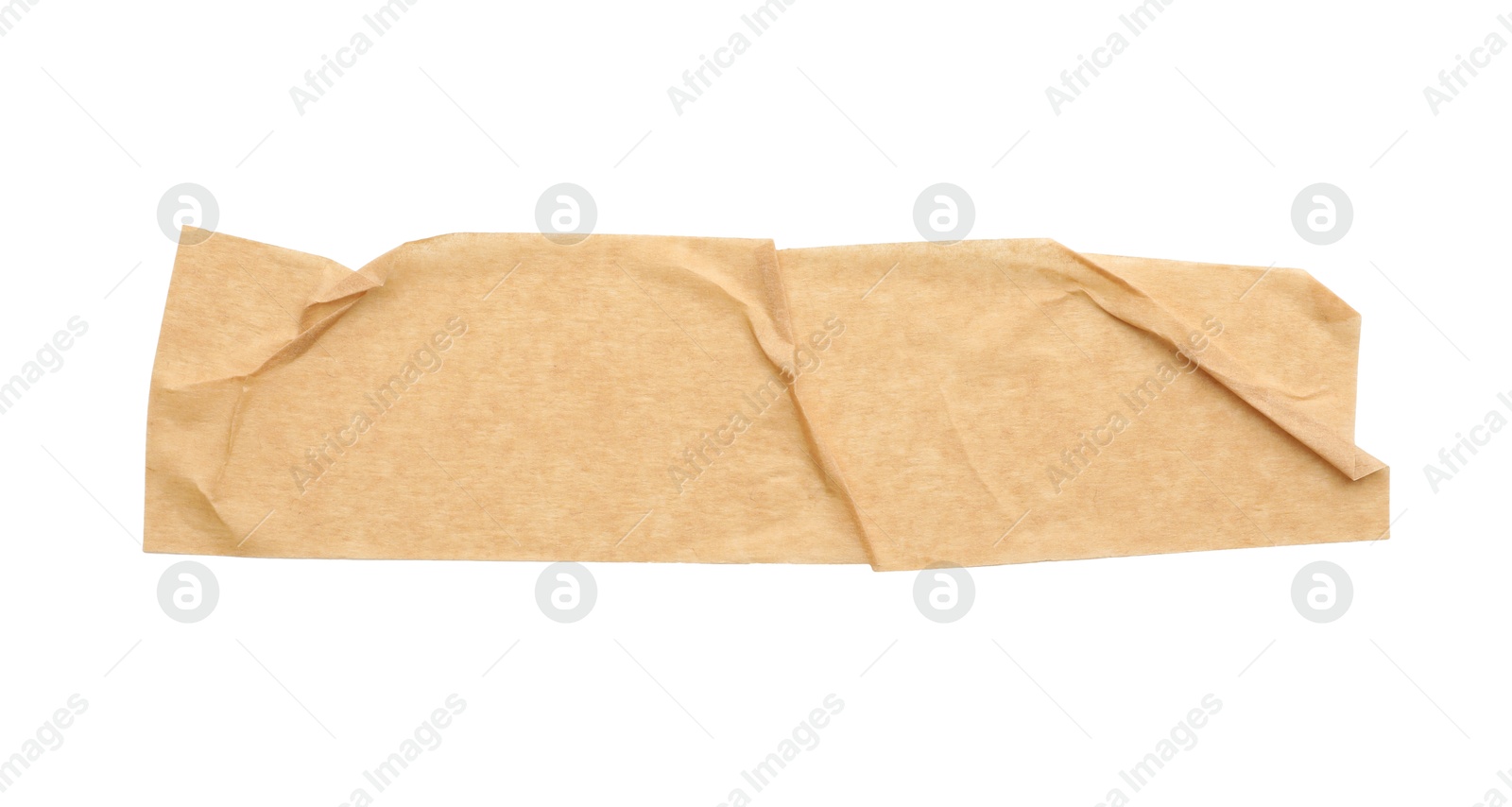 Photo of Strip of masking tape isolated on white, top view