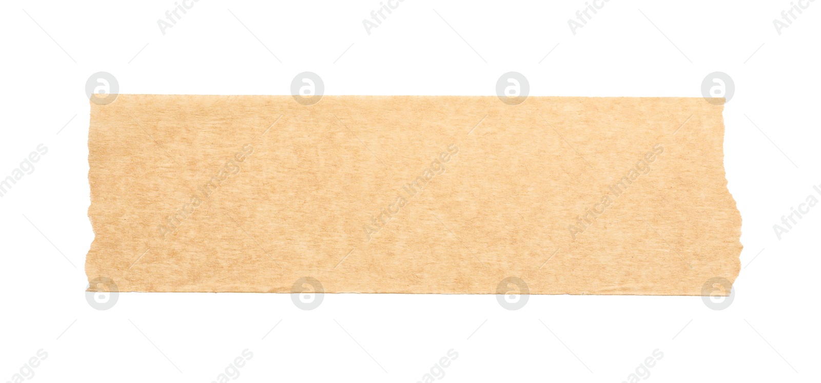 Photo of Strip of masking tape isolated on white, top view