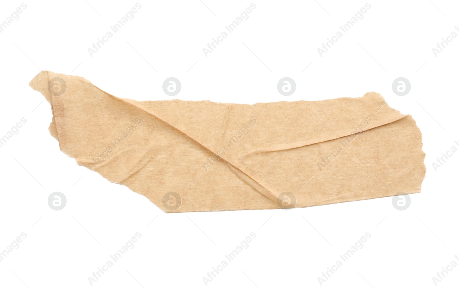 Photo of Strip of masking tape isolated on white, top view