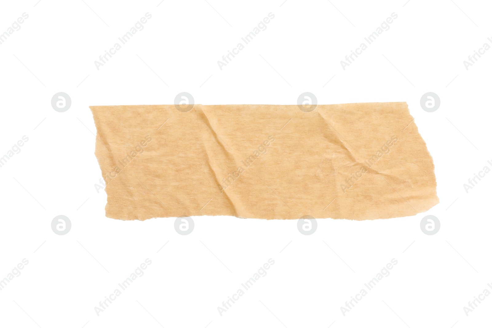 Photo of Strip of masking tape isolated on white, top view