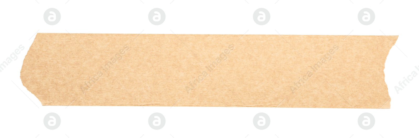 Photo of Strip of masking tape isolated on white, top view