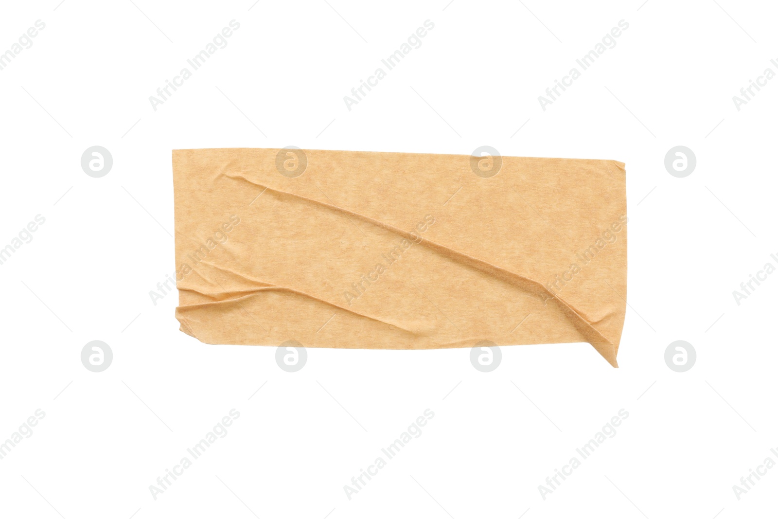 Photo of Strip of masking tape isolated on white, top view