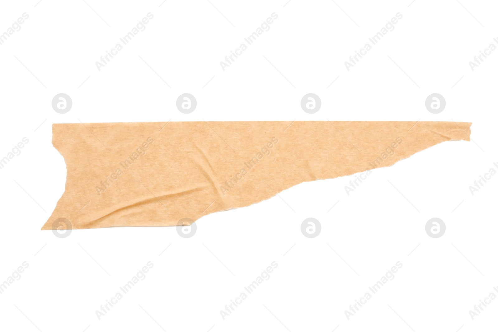 Photo of Strip of masking tape isolated on white, top view