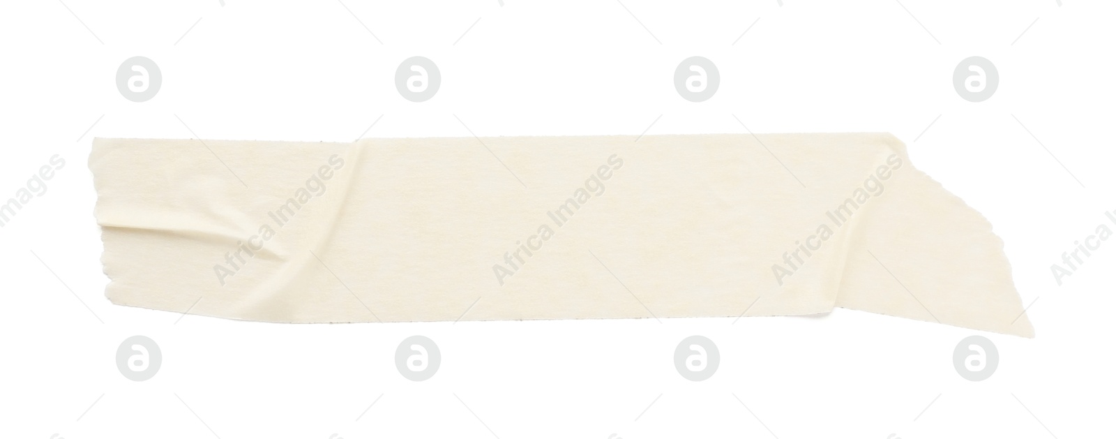 Photo of Strip of masking tape isolated on white, top view