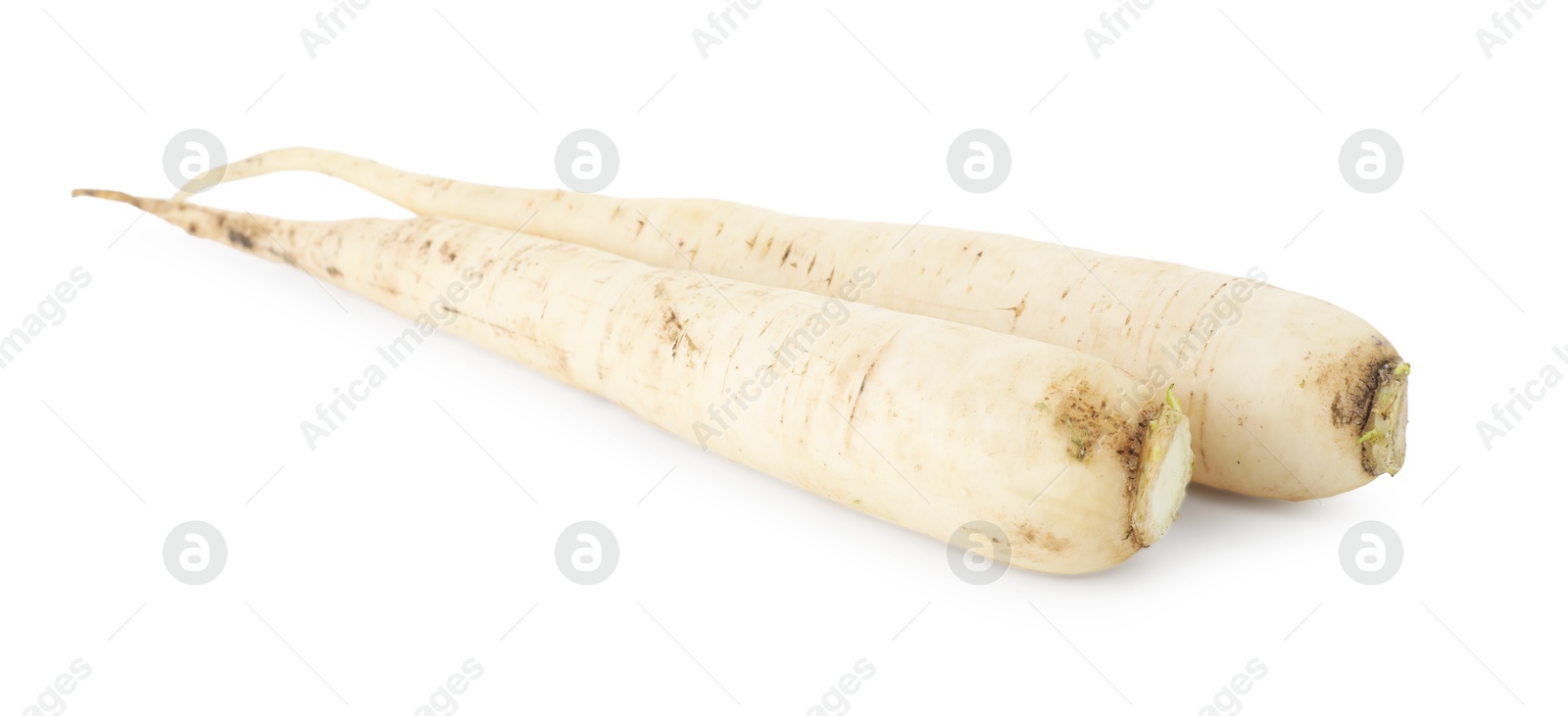 Photo of Whole fresh turnips isolated on white. Vegetable root