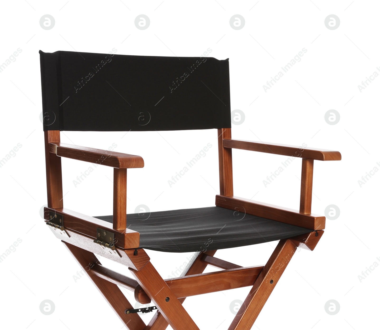 Photo of One empty director's chair isolated on white