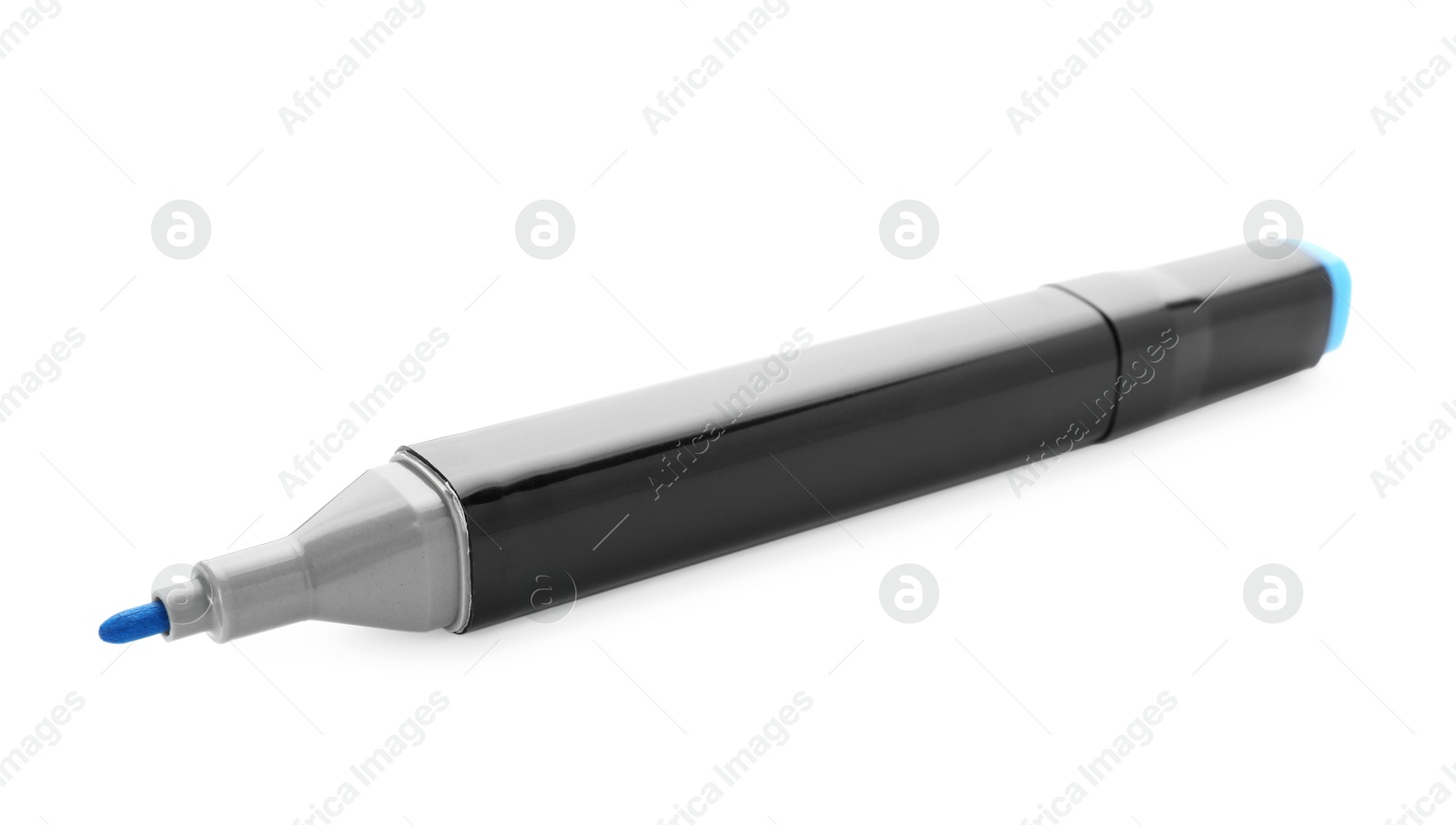 Photo of One double sided marker isolated on white