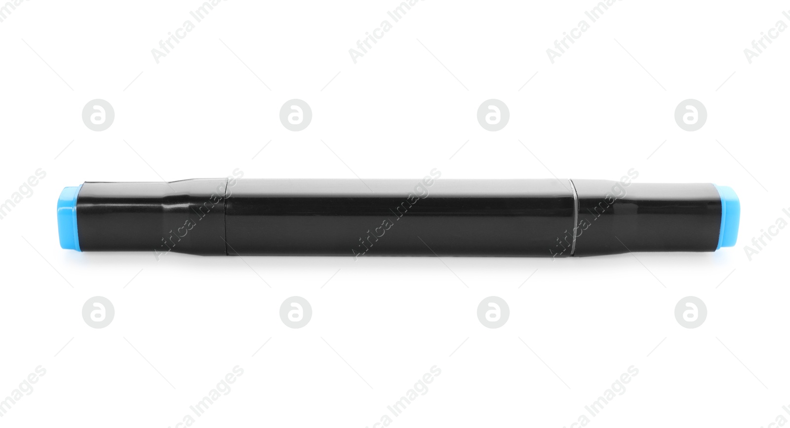 Photo of One double sided marker isolated on white