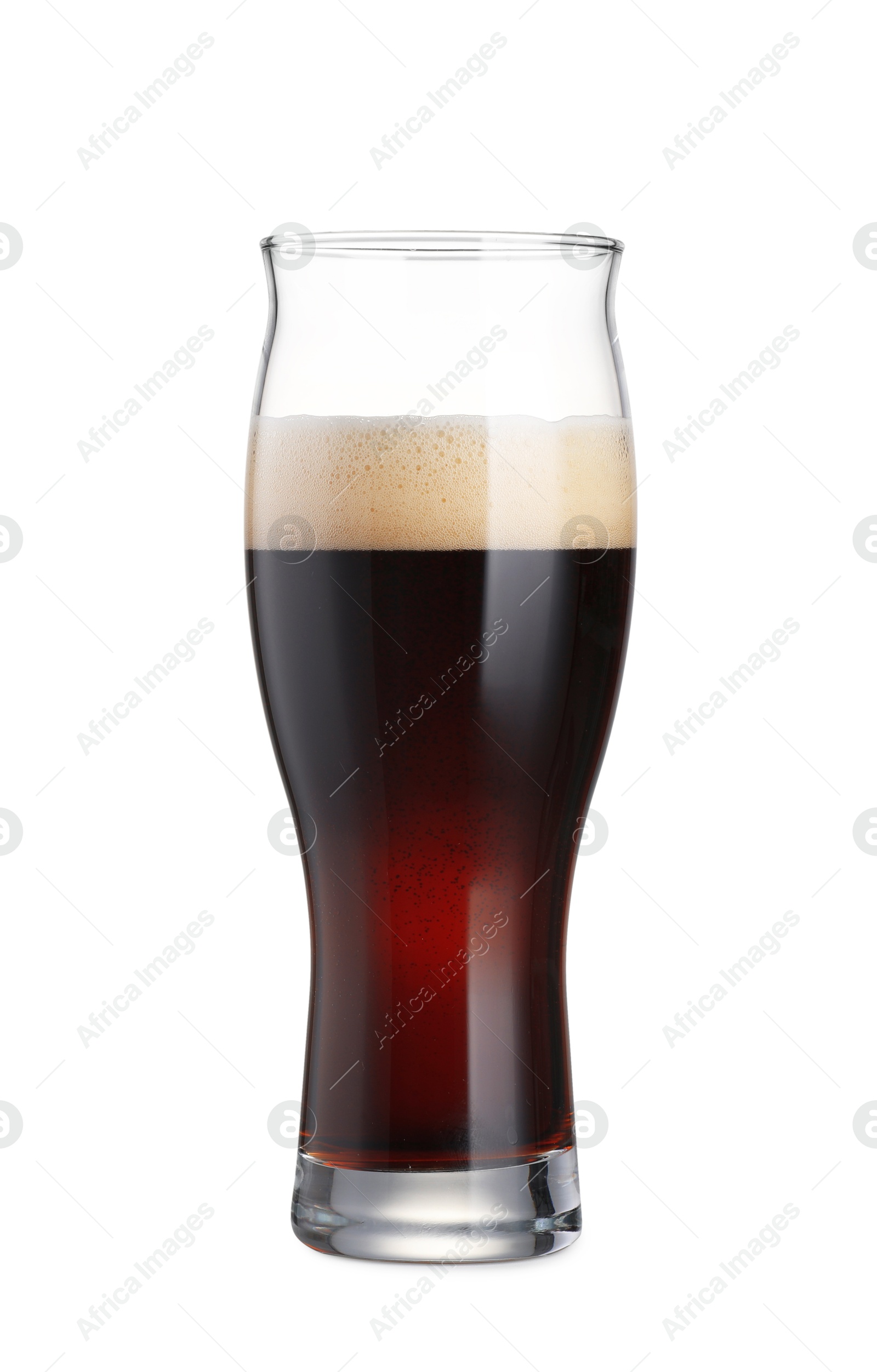 Photo of Full glass of beer isolated on white