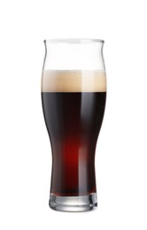 Photo of Full glass of beer isolated on white