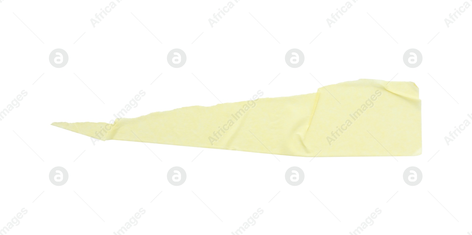 Photo of Strip of masking tape isolated on white, top view