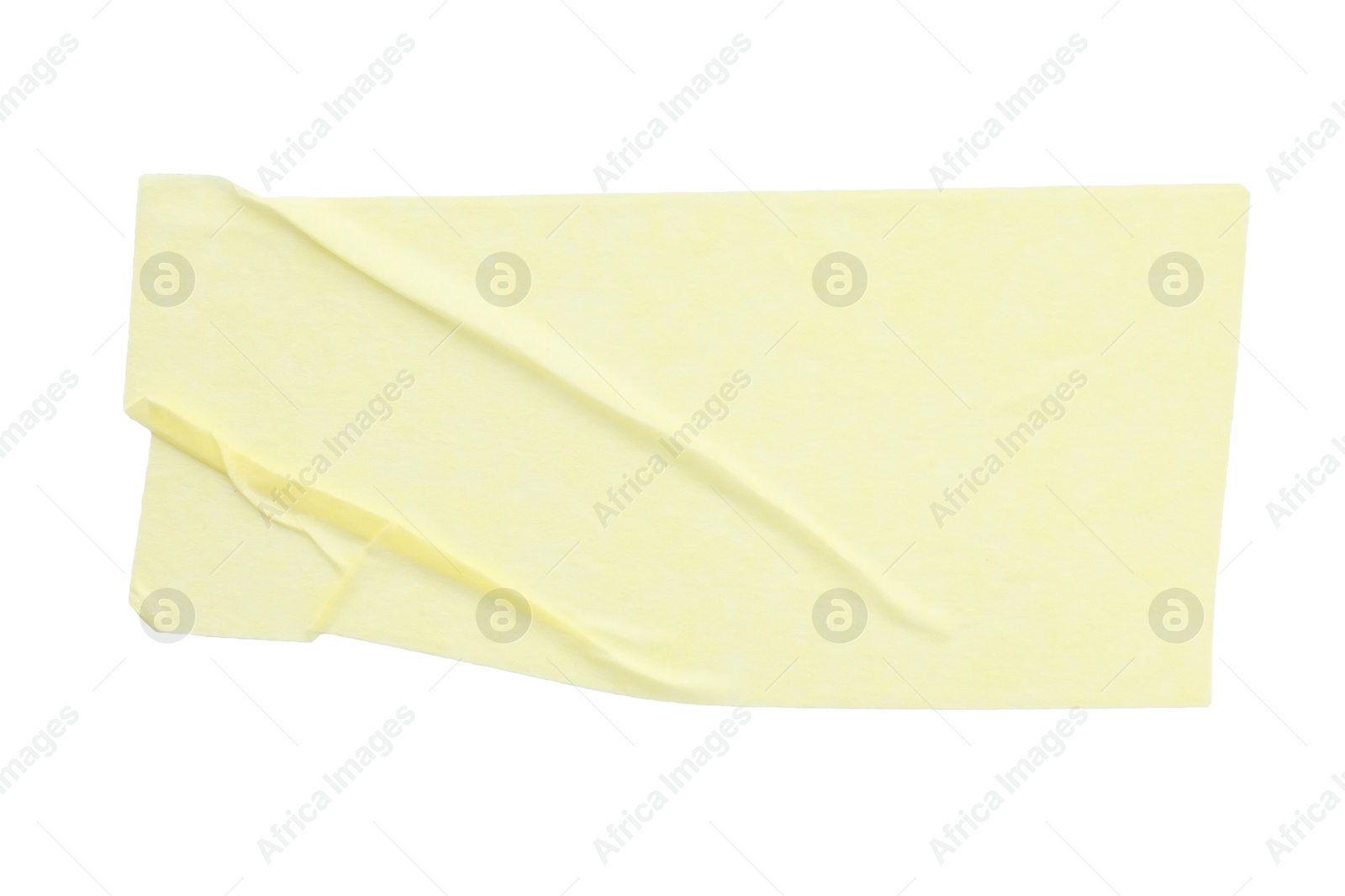 Photo of Strip of masking tape isolated on white, top view