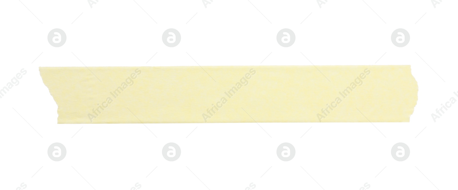 Photo of Strip of masking tape isolated on white, top view