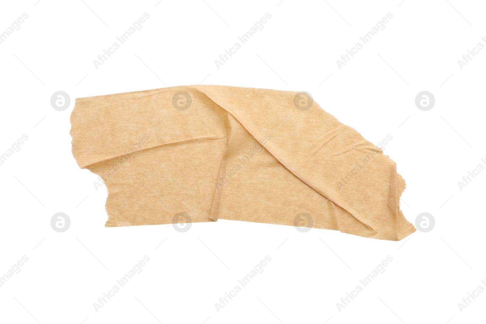 Photo of Strip of masking tape isolated on white, top view