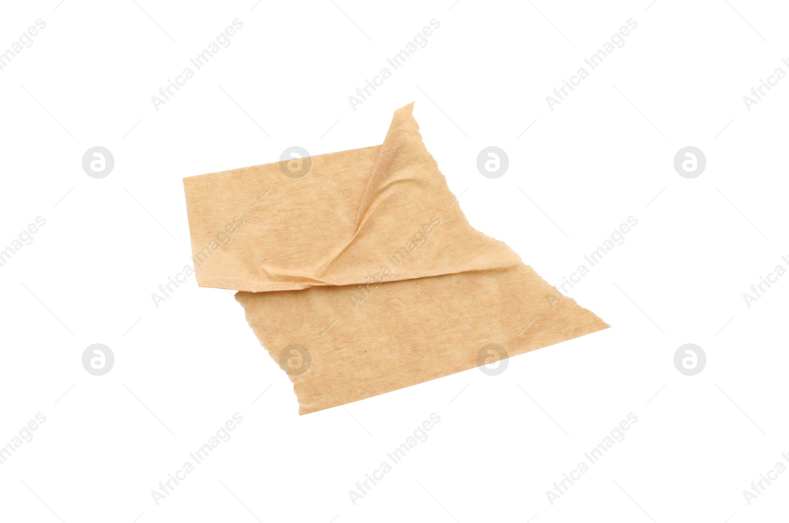 Photo of Strip of masking tape isolated on white, top view