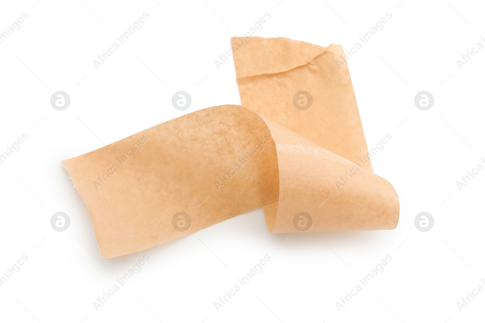 Photo of Strip of masking tape isolated on white, top view