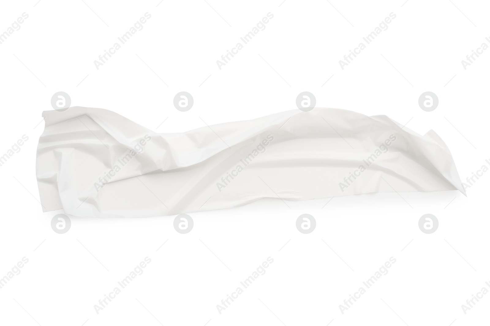 Photo of Strip of adhesive tape isolated on white, top view