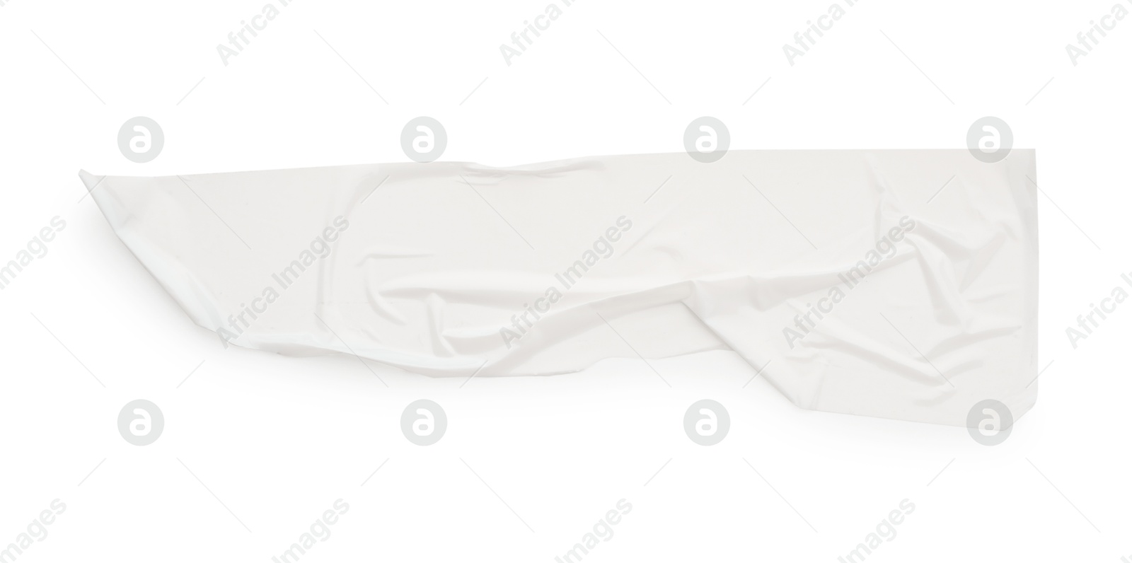 Photo of Strip of adhesive tape isolated on white, top view