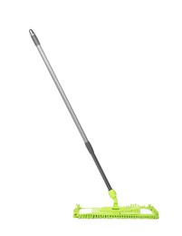 Microfiber mop isolated on white. Cleaning equipment