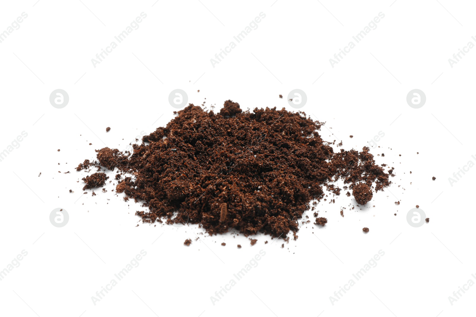 Photo of Pile of fresh soil isolated on white