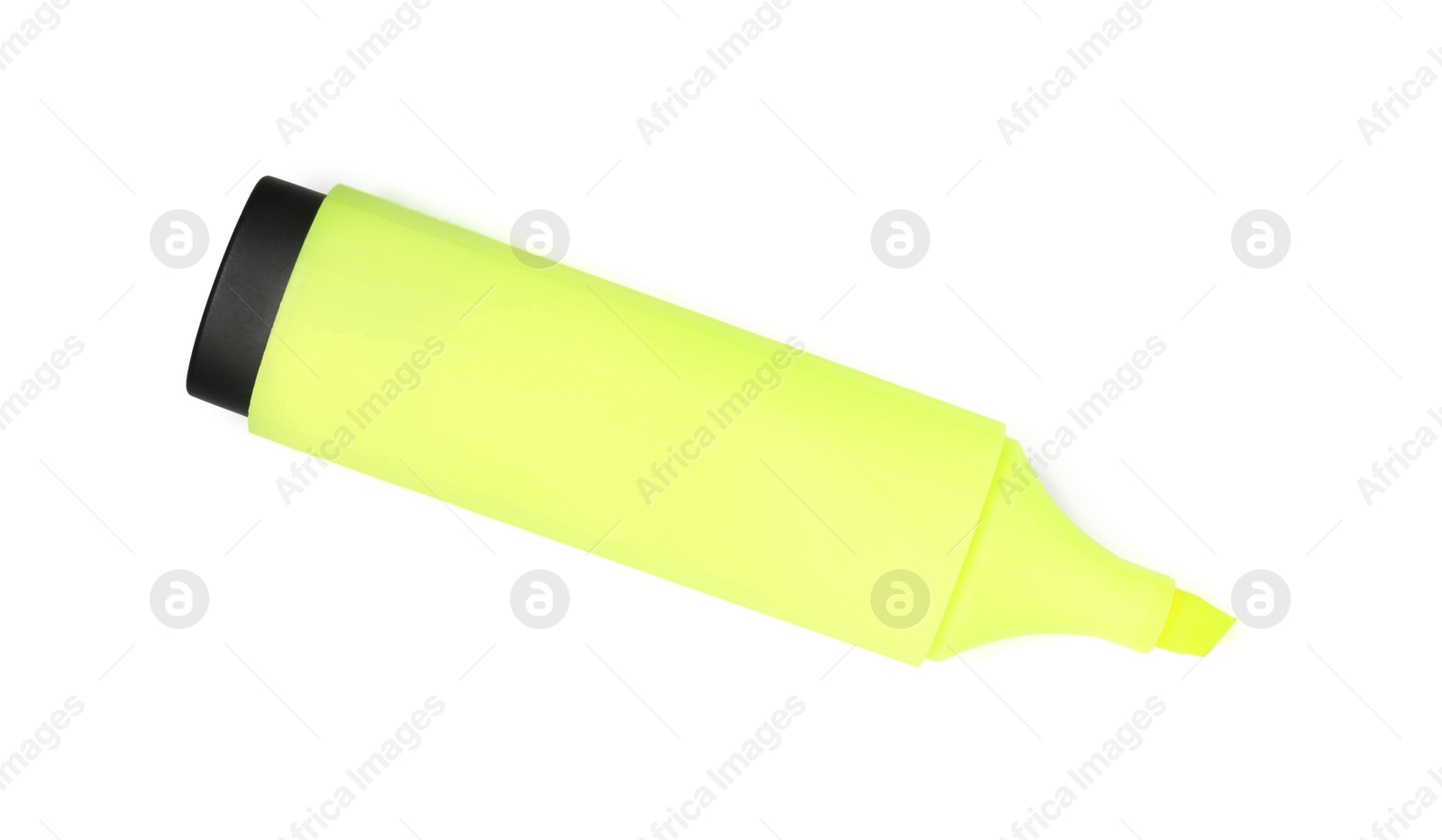 Photo of One highlighter isolated on white, top view