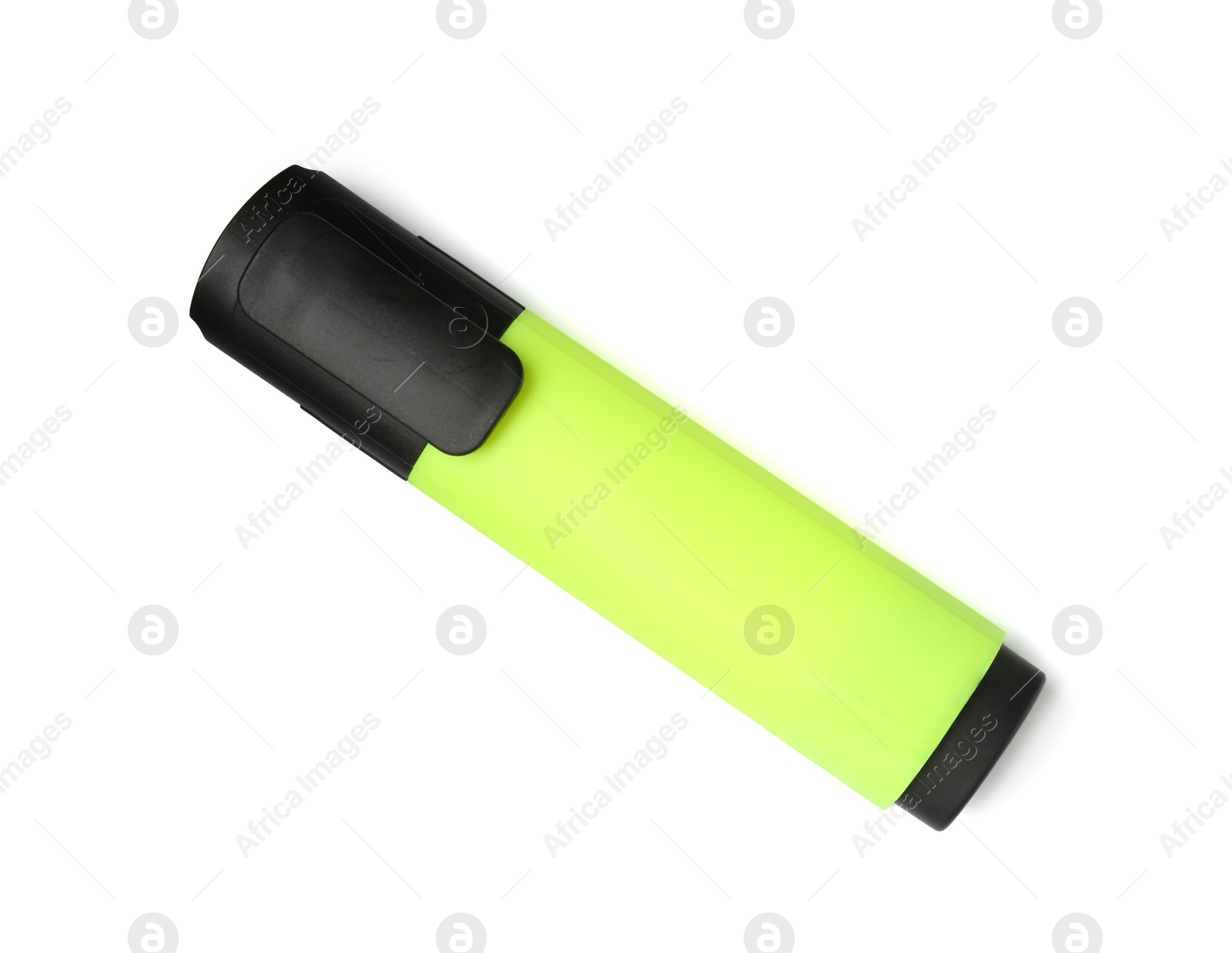 Photo of One highlighter isolated on white, top view