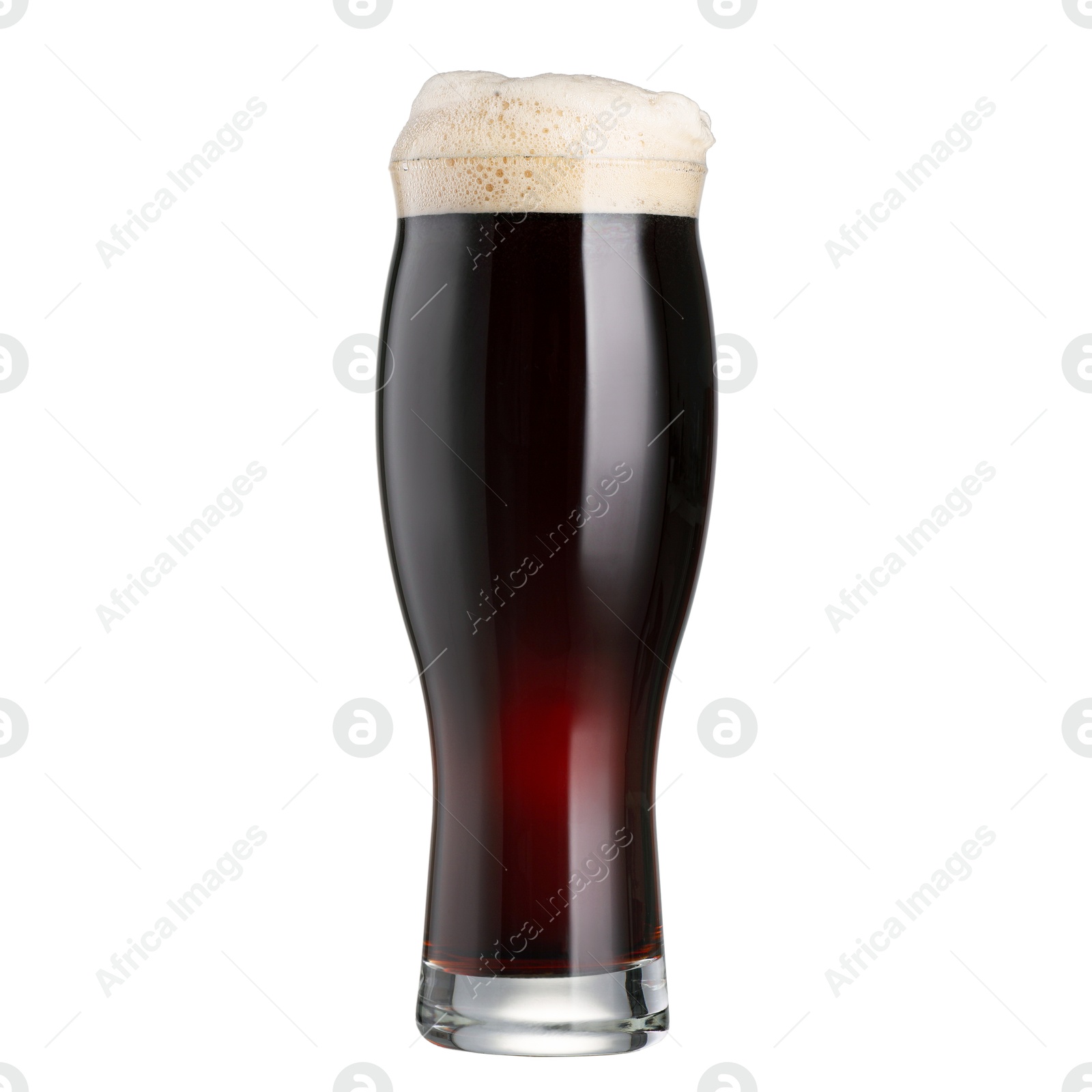 Photo of Full glass of beer isolated on white