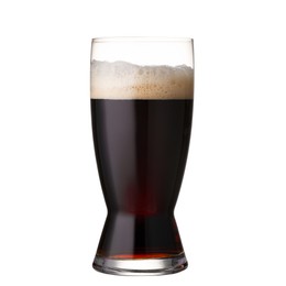 Photo of Full glass of beer isolated on white