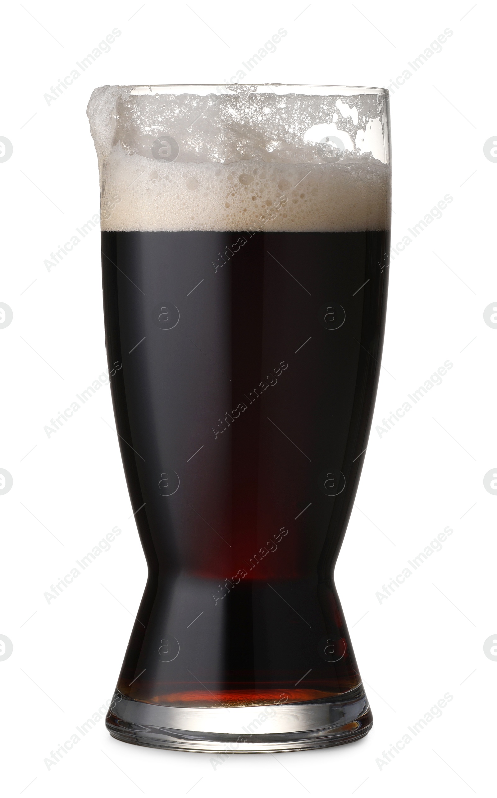 Photo of Full glass of beer isolated on white