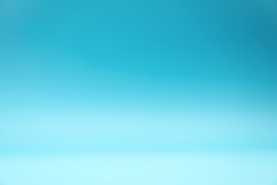 Photo of Light blue gradient background. Abstract color backdrop for design