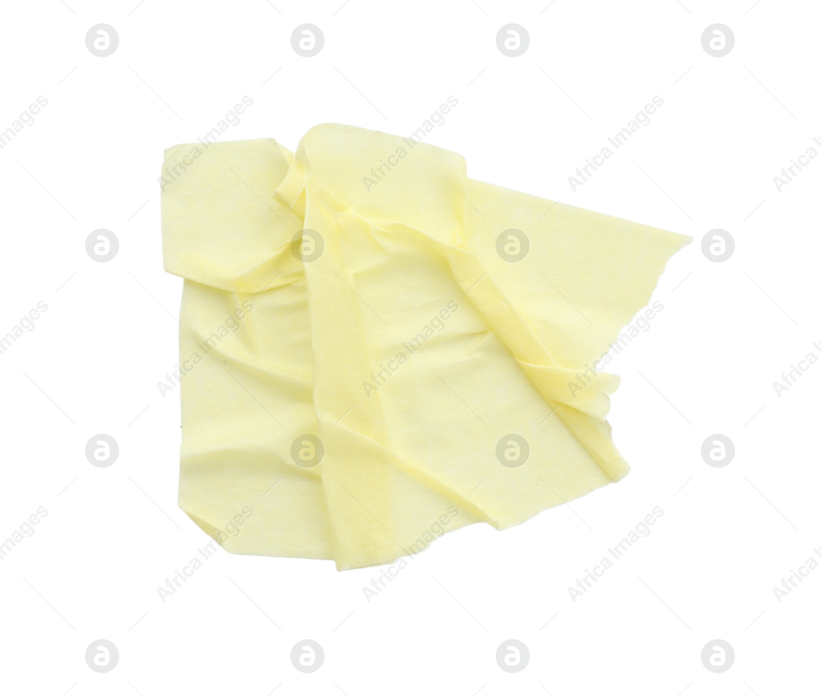 Photo of Strip of masking tape isolated on white, top view