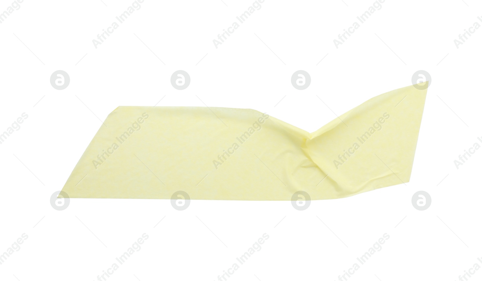 Photo of Strip of masking tape isolated on white, top view