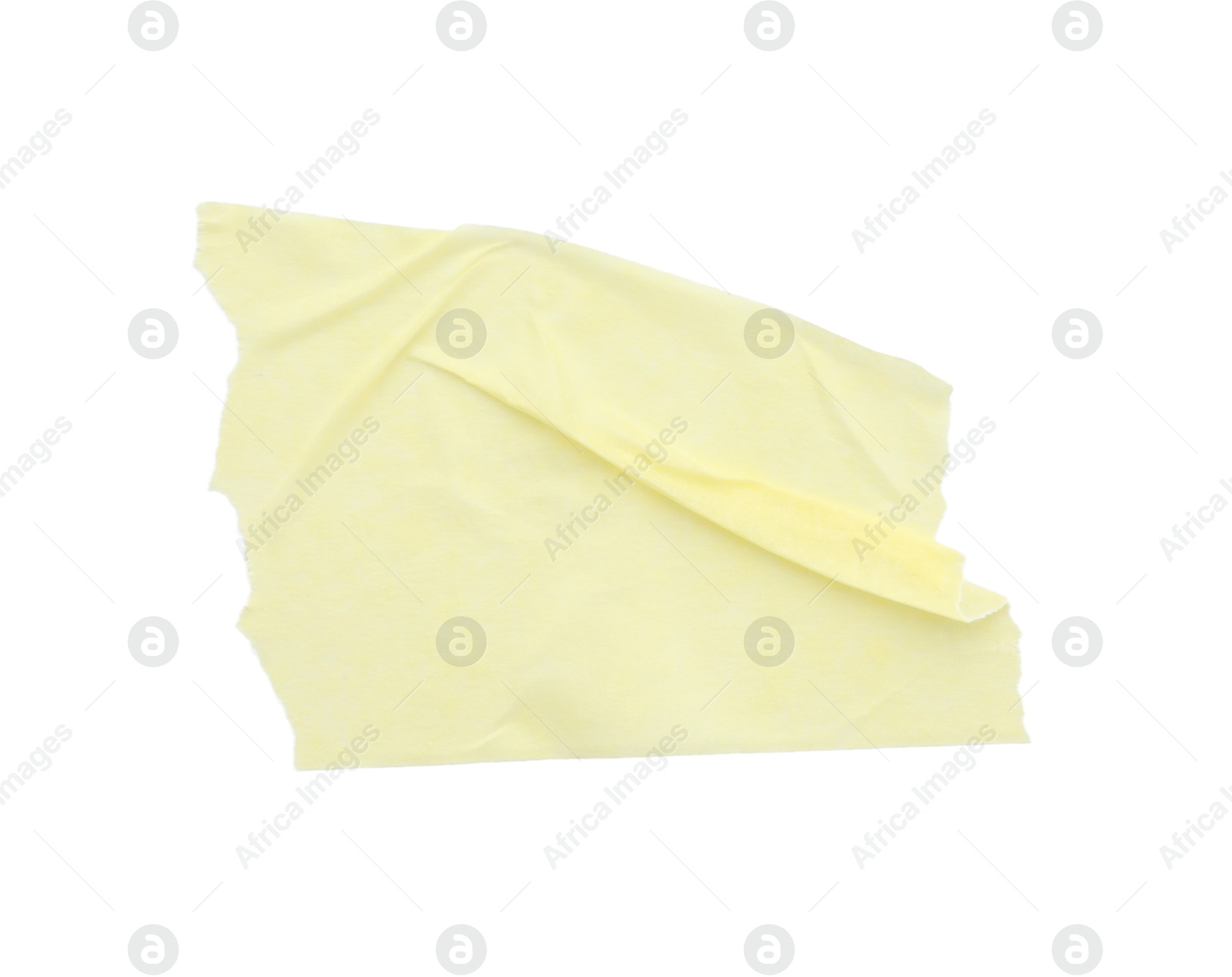 Photo of Strip of masking tape isolated on white, top view